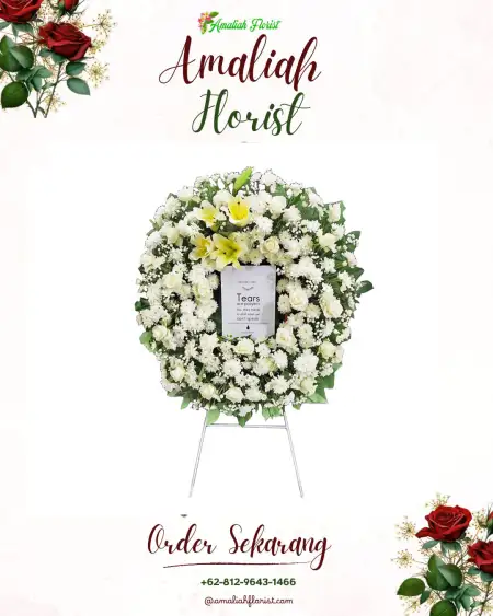 Krans Bunga Duka Margo Lestari